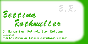 bettina rothmuller business card